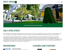 Tablet Screenshot of golfopenevent.com